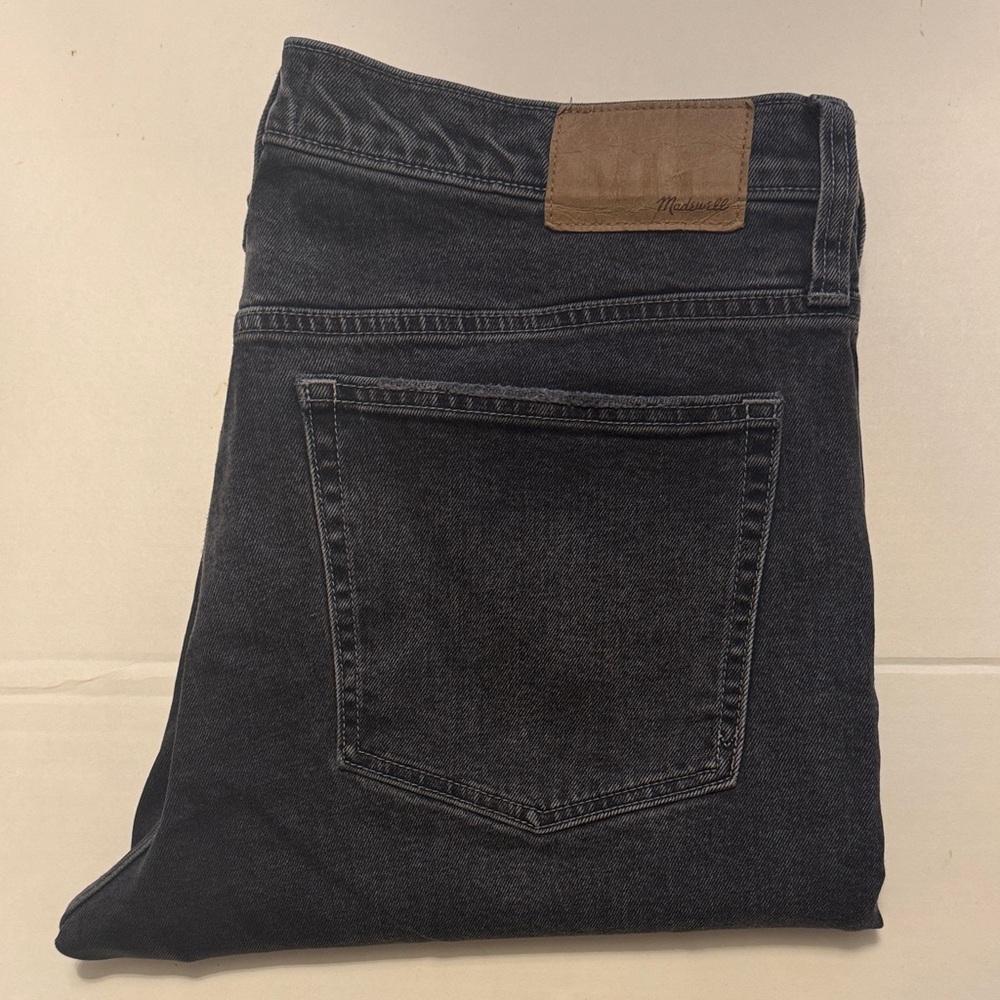 Madewell Mens Relaxed Taper Jeans In Claybrook Wash Size 36x30 - Picture 13 of 13